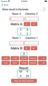 Simple Matrix Operations screenshot 0