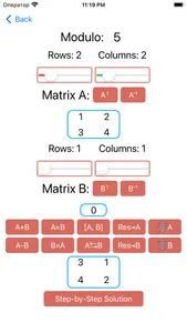 Simple Matrix Operations screenshot 2