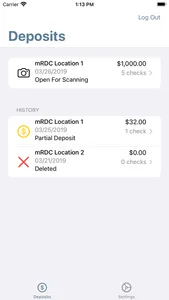 Honor Bank Remote Deposit screenshot 1