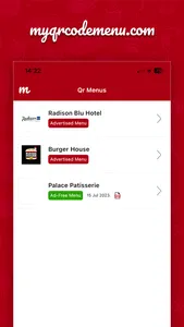 MyQrCodeMenu Business screenshot 1