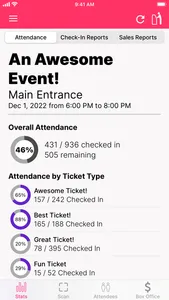 Sickening Events - Ticketing screenshot 2