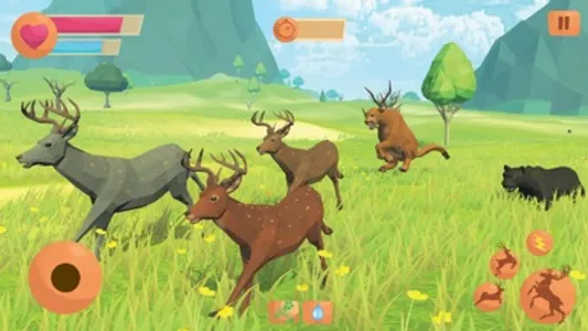 Forest Deer Simulator Game 3D screenshot 1