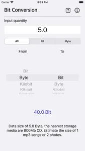 Bit Converter Plus screenshot 0