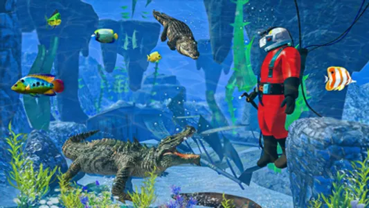 Hungry Underwater Crocodile screenshot 1