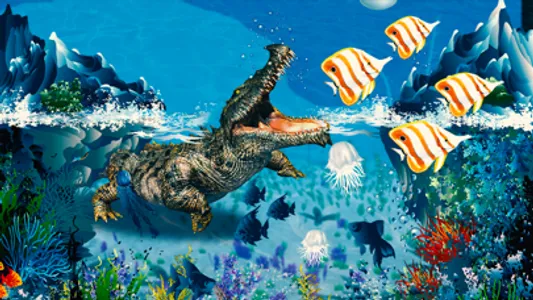 Hungry Underwater Crocodile screenshot 2