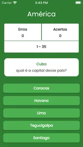 Quiz Capitais do Mundo screenshot 3