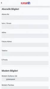 Alanyanet Online İşlemler screenshot 1