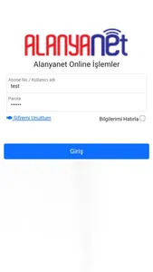 Alanyanet Online İşlemler screenshot 5