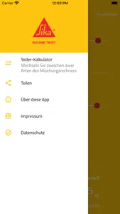Sika Mischungsrechner screenshot 3