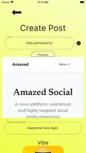 Amazed Social screenshot 1