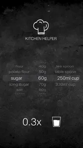 Kitchen helper: weight convert screenshot 0