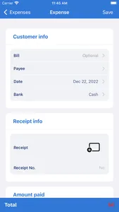 Bookkeeping App screenshot 2