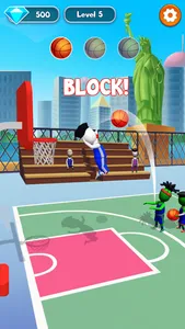 Basketball Block:Jump & Defend screenshot 2