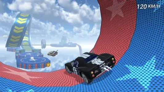 Super Hero Mega Ramp Car Stunt screenshot 1