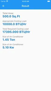 Air Condition Size Calculator screenshot 2