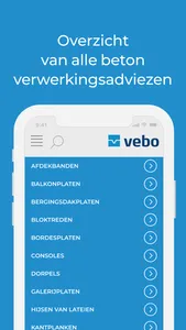 VEBO Verwerkingsadviezen screenshot 3