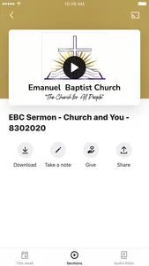 Emanuel Baptist Church screenshot 2