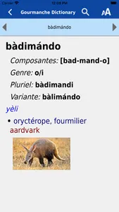 Gourmanche Dictionary screenshot 1