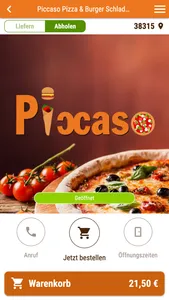 Piccaso Pizza Burger Schladen screenshot 0