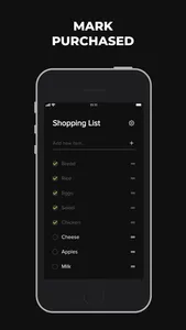 Minimalist Shopping List screenshot 1