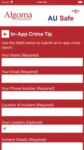 AU Safe - Algoma University screenshot 3