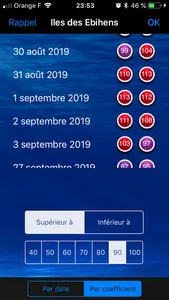 iMarées 2023 screenshot 2