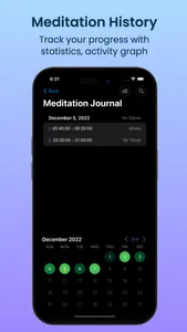 mTracker: Meditation Tracker screenshot 2