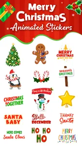 Christmas: Animated Stickers screenshot 0