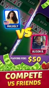 Solitaire-Play for Cash screenshot 2