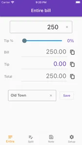 Tip Calculator bill tip split screenshot 0