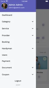 Handyman Admin App screenshot 1