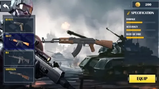 Modern War Gun Shooting Game screenshot 0