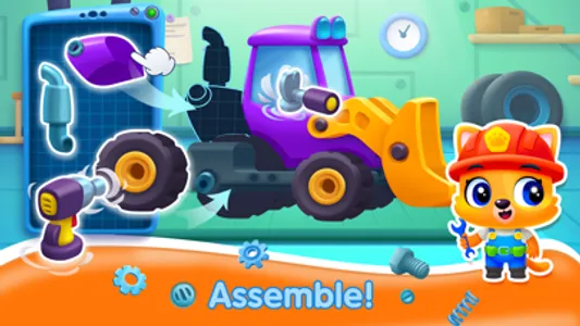Car Build House Games for Kids screenshot 0