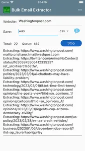 Bulk Email Extractor screenshot 0