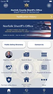 Norfolk County Sheriff MA screenshot 0