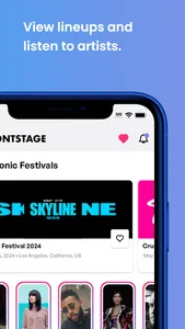 Frontstage: Music Festivals screenshot 1