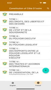 Constitution of Côte d'Ivoire screenshot 2