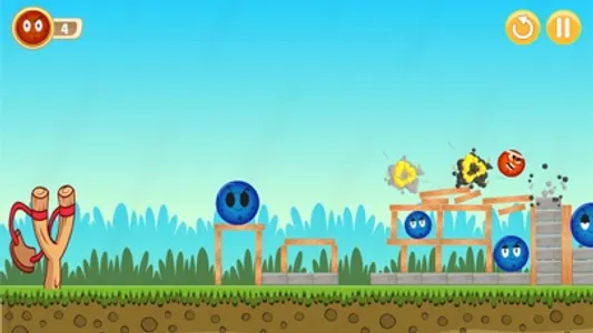 Red & Blue Balls Shooter Game screenshot 0