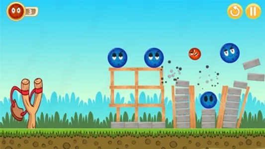 Red & Blue Balls Shooter Game screenshot 2