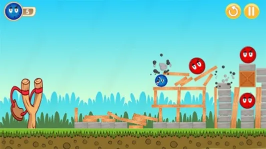 Red & Blue Balls Shooter Game screenshot 3