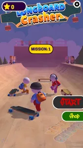 Skateboard rush space  party screenshot 0