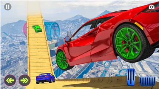 Crazy Car Stunt Sky Ramp Game screenshot 1