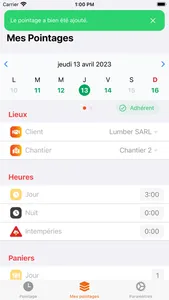 MadPER Pointage screenshot 3
