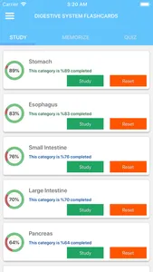 Digestive System Study Cards screenshot 1