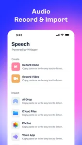 Whisper : Speech to Text screenshot 2