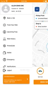 SureRide - Better way to Ride screenshot 7
