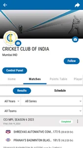 CCI CRICKET APP screenshot 0