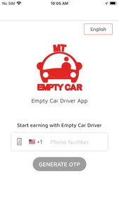 Empty Car Driver App screenshot 1