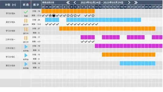 简易甘特计划 - 学习与工作进度日程高效管理工具 screenshot 0