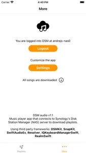 DSM audio screenshot 4